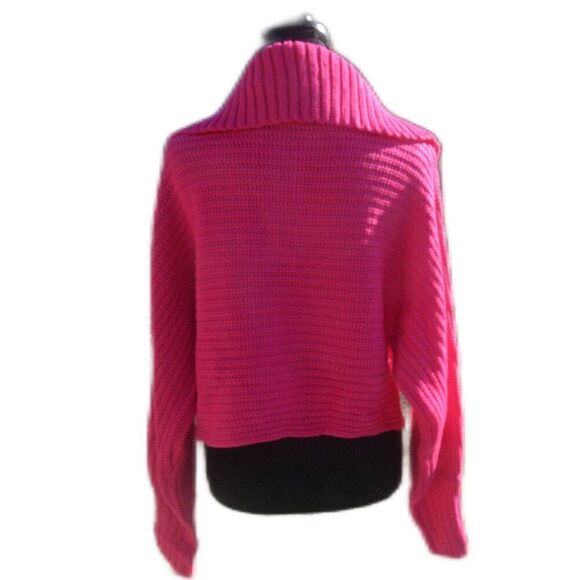 Sweater V-Neck Size Small Bright Pink Cloud Ten - Picture 5 of 8